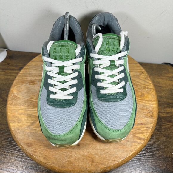 Nike Air Max 90 Premium Green Pale Ivory Men's Size 11 Shoe DH4621-300 - Picture 2 of 8